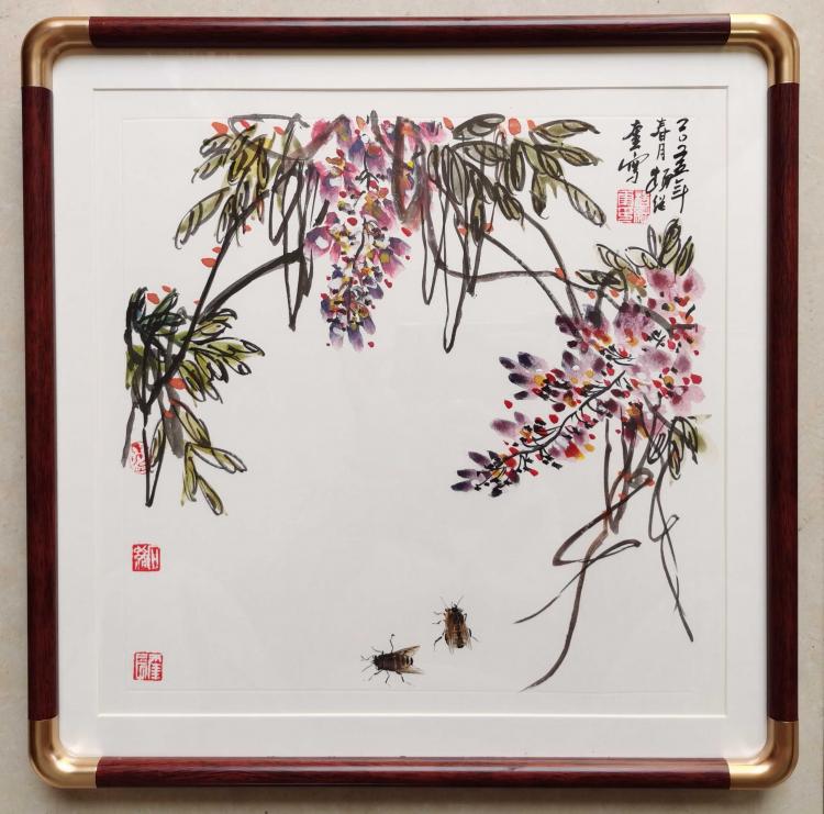 花卉小品 尺寸：40厘米*40厘米